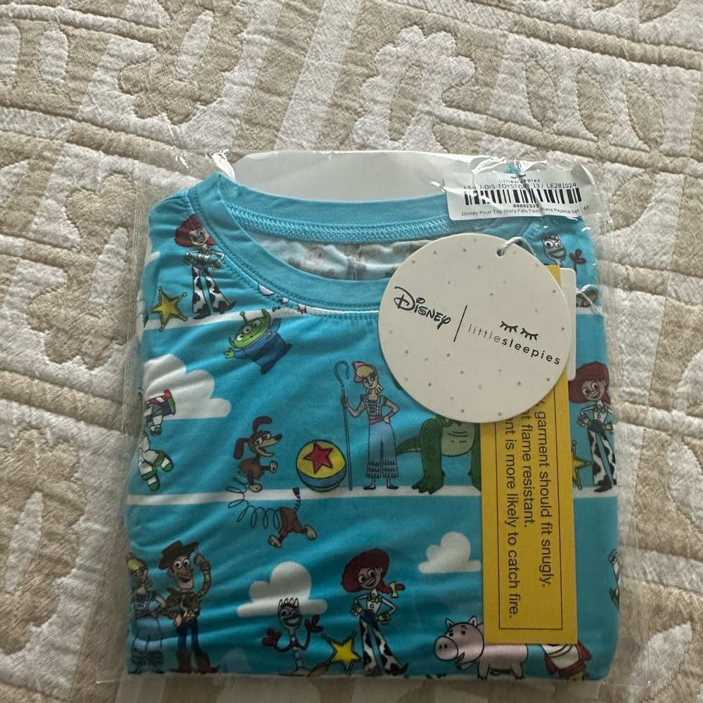 NIB - Little Sleepies Toy Story 4T 2 Piece pajamas